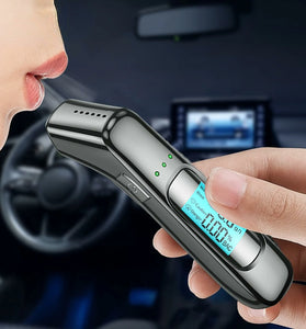 2024 Professional Alcohol Tester with Digital LCD Display High Accuracy Drive Personal Breathalyzer Device for Home Outdoor Party