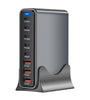 [GaN Tech] Bakeey YMX-635W 635W 8-Port USB PD Charger 3USB-A+5USB-C PD QC Fast Charging Desktop Charging Station EU Plug US Plug for iPhone 16 16 Pro 15 14 13 for Huawei Pura X for Samsung Galaxy S25 Ultra