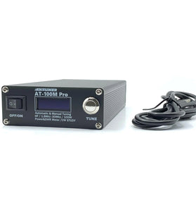 ANTUNER AT100M Pro 1.8mhz-30mhz 100W Antenna Tuner Support Morse Code Exerciser Standing Wave Meter Power Meter For HF Radio
