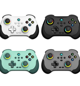 Z01 Wireless bluetooth Game Controller with Hall Joystick and Hall Trigger 6-Axis Motion Sensor Support Turbo Programmable Dual Motor Vibration Gamepad for PS4 PS3 Switch Steam PC
