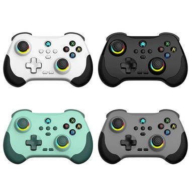 Z01 Wireless bluetooth Game Controller with Hall Joystick and Hall Trigger 6-Axis Motion Sensor Support Turbo Programmable Dual Motor Vibration Gamepad for PS4 PS3 Switch Steam PC