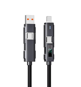 Multifunctional 4 in 1 Fast Charging USB Type C Cable for Phone  Xiaomi High-Speed Data Transfer Micro USB Adapter