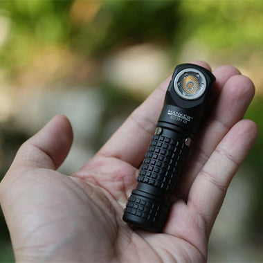 Manker E03H III 1200LM Magnetic Tail EDC LED Flashlight Built in 14500 Battery Rechargeable Portable Mini Torch, with White/Red/Green Filters Clip L-shape Pocket Light