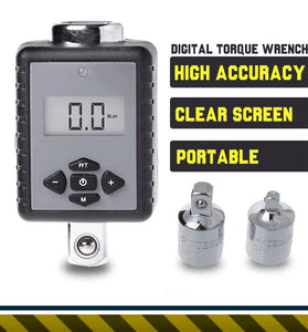 Digital Torque Wrench Adapter 10-200Nm Electronic Torque Converter with Digital Display for Motorcycles / Engine Maintenance / Versatile DIY Use