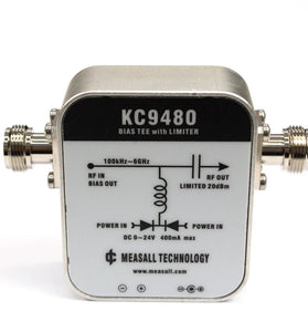 KC9480 DC Bias Injector 1MHz 6GHz Dual Power Input Integrated Limiter Protection ESD Protect Wide Frequency Range Radio Frequency Reception