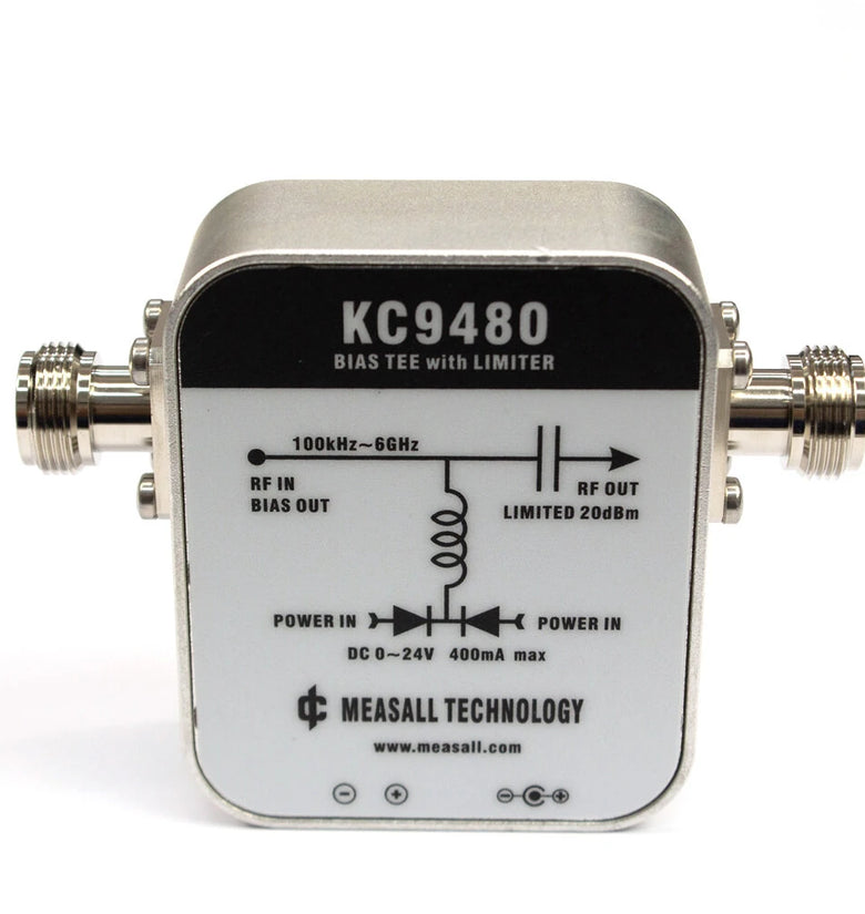 KC9480 DC Bias Injector 1MHz 6GHz Dual Power Input Integrated Limiter Protection ESD Protect Wide Frequency Range Radio Frequency Reception
