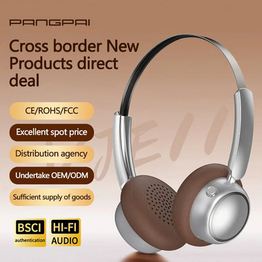 VJE11 Wireless Headset Portable bluetooth Headphone 40mm Dynamic Coil Unit Three-mode Breathable Earmuffs On-Ear Headphones