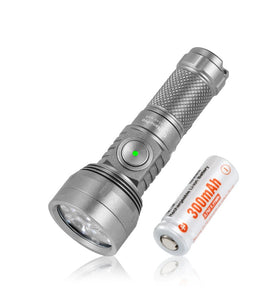Lumintop GT Nano Pro3.0 1600LM 152M Compact High Performance EDC Flashlight With 10280 Battery USB Rechargeable Titanium Mini LED Torch Long Distance Mini Powerful Outdoor Survival Lamp