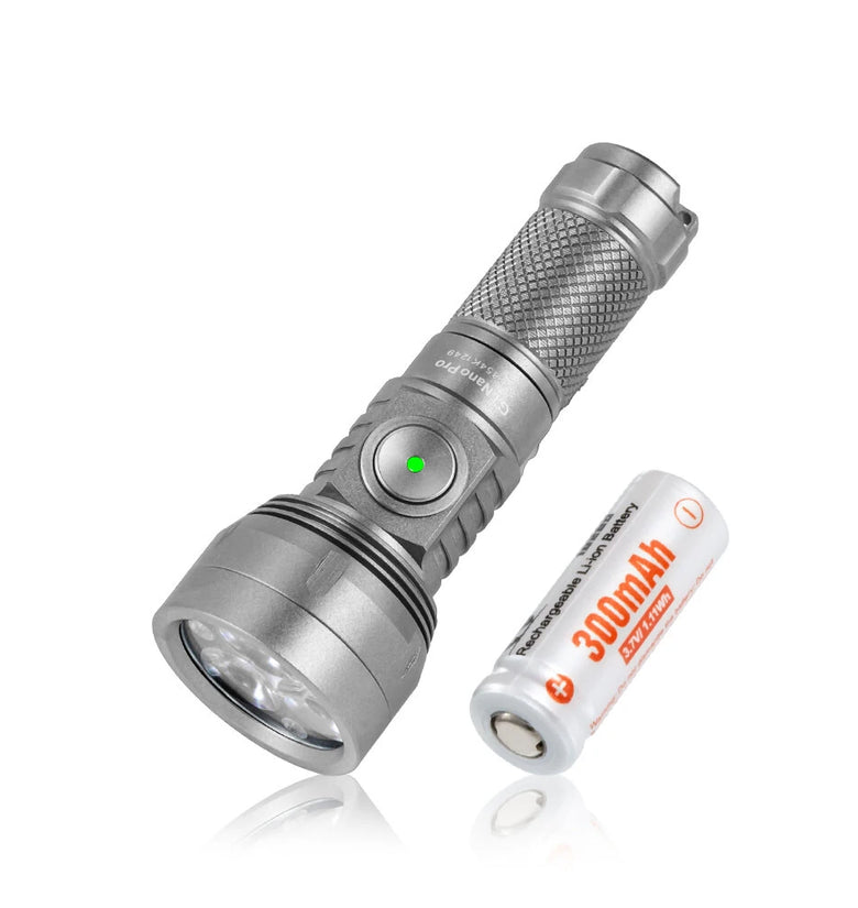 Lumintop GT Nano Pro3.0 1600LM 152M Compact High Performance EDC Flashlight With 10280 Battery USB Rechargeable Titanium Mini LED Torch Long Distance Mini Powerful Outdoor Survival Lamp