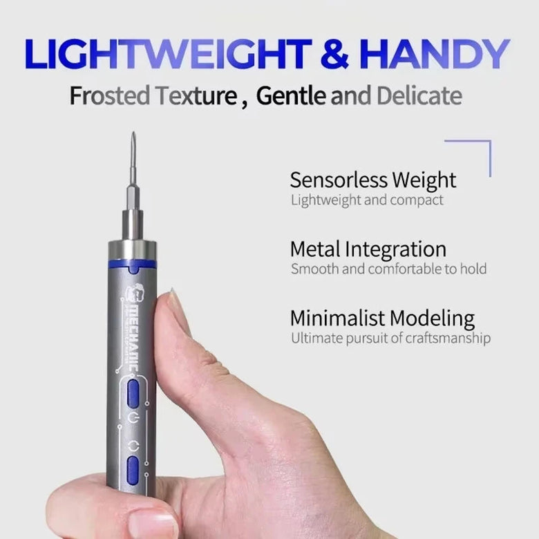 X-Drive Electric Precision Screwdriver Set 24-in-1 Magnetic Screw Bits Rechargeable Lithium Battery Compact Aluminum Alloy Design Mobile Phone Electronics Repair Tool