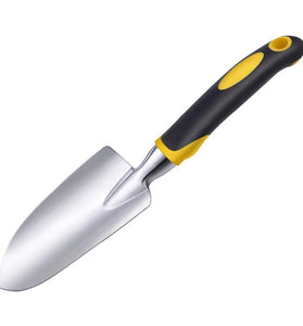 Garden Trowel Hand Shovel with Soft Rubberized Non-Slip Ergonomic Handle for Planting Transplanting, Weeding, Moving and Smoothing Soil-Gardening Gift (Shovel)