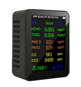 9 in 1 PM2.5 PM10 HCHO TVOC CO CO2 Meter Digital Temperature Humidity Tester LCD Carbon Dioxide Monitor Air Quality Monitor