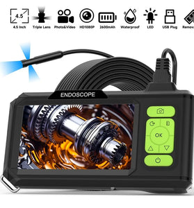 4.3'' IPS Screen Industrial Endoscope Camera Video USB HD 1080P Single / Dual / Triple 3.9mm / 5.5mm / 7.9mm Lens HD1920P 5.0MP Autofocus Lens Record Video Auto Repair Plumbing Maintenance Appliance Car Inspection Borescope