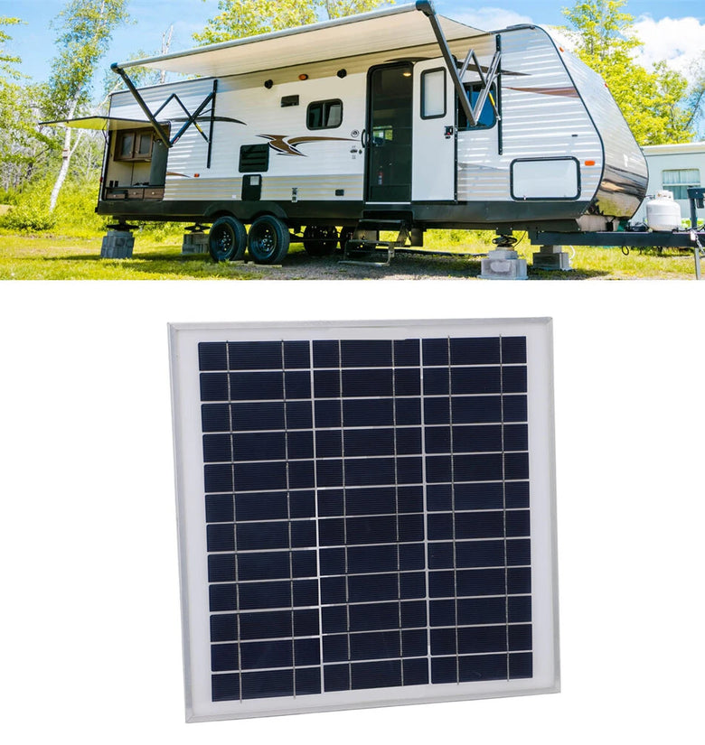 100W Solar Panel Kit Aluminum Frame Polycrystalline Cells 12V Off-Grid Power System MPPT Controller USB RV Boat Caravan Outdoor