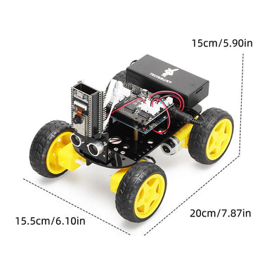 Tscinbuny 4WD Smart Robot Kit with ESP32 Camera WiFi Control for Arduinos Programming Car Kit