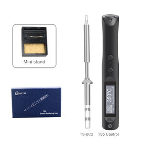 T85 Smart Soldering Iron PD9-20V DC12-24V 96W Fast Heating OLED Display Type-C Interface Best for Electronics DIY