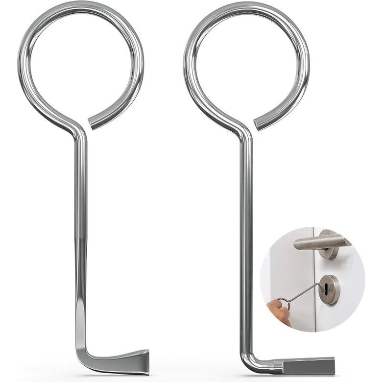 Universal Polished Metal Door Lock Picks Set 2pcs Touch Remote Control High-Quality Locksmith Tools Lock Picking Set