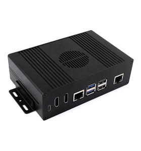 All-In-One Mini-Computer Kit for Raspberry Pi 5 with PCIe Extending to Gigabit Ethernet 4-Port USB 3.2 Gen1 M.2 Interface for Enhanced Connectivity Expansion