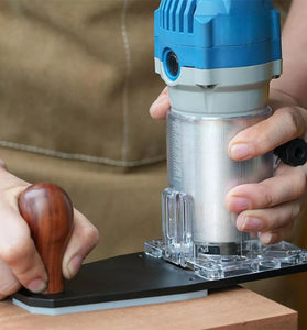 Aluminum Alloy Edge Trimmer With Adjustable Fence 65Mm Wood Handle Perfect For Arc R Corner Chamfering and Slotting Industrial Woodworking Tool