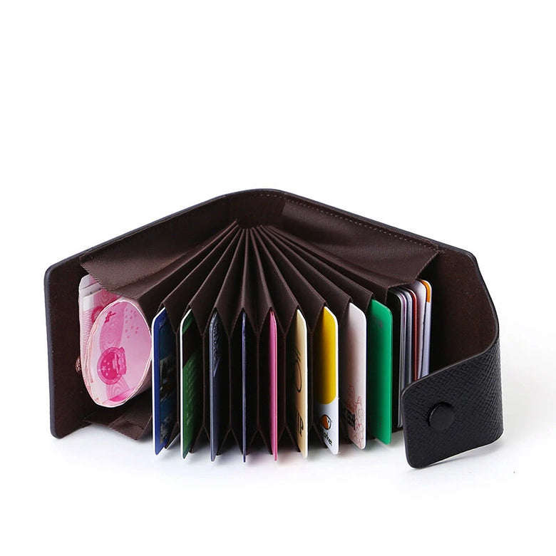 Men Genuine Leather Credit Card Holder Wallet Men Multi Card Slot ID Credit Case Card Case Money Bag Coin Purse Pocket Bag