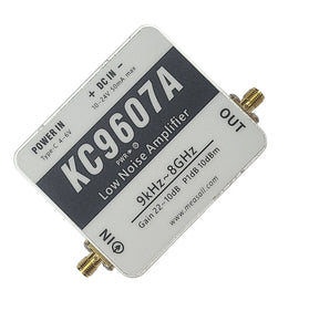 KC9607A Ultra-Low Frequency Wideband Low-Noise Amplifier Module 1kHz-8GHz 20dB Gain Near-Field Probe/Antenna Dedicated LNA