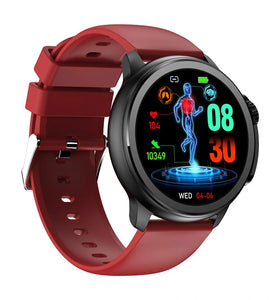 ET481 1.43 inch AMOLED HD Screen ECG Blood Composition Non-invasive Blood Glucose Measurement HRV Function AI Medical Diagnosis Metto SOS Emergency Call Heart Rate Blood Pressure SpO2 Monitor Sleep Monitoring Multi-sport Modes IP68 Waterproof Smart Watch