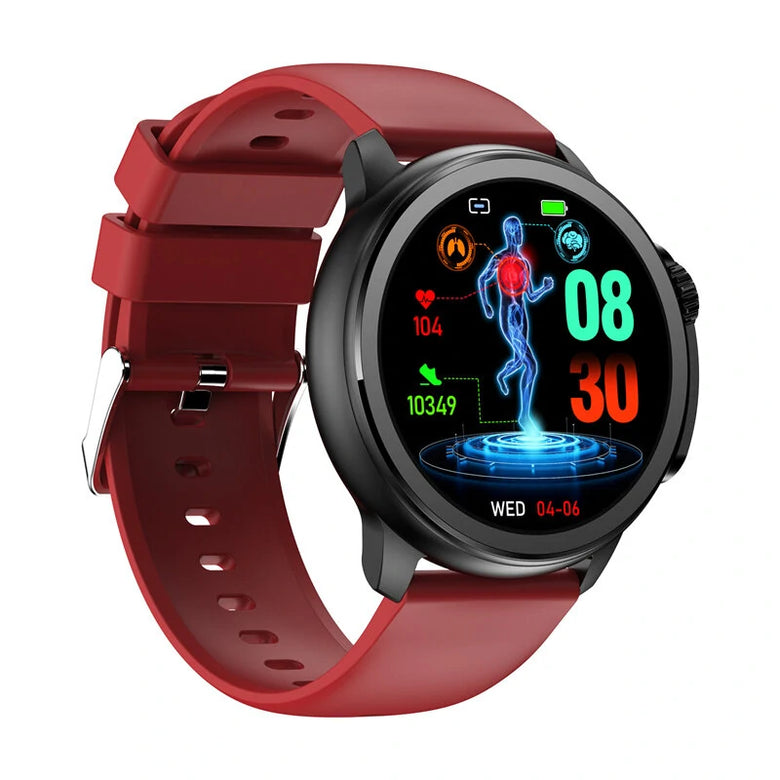 ET481 1.43 inch AMOLED HD Screen ECG Blood Composition Non-invasive Blood Glucose Measurement HRV Function AI Medical Diagnosis Metto SOS Emergency Call Heart Rate Blood Pressure SpO2 Monitor Sleep Monitoring Multi-sport Modes IP68 Waterproof Smart Watch