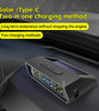 Solar Tire Pressure Monitoring System In-Car Ambient Temperature Detection Four Tire Pressure