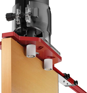 Router Multifunctional Base Plate Bracket Aluminum Alloy 2-in-1 Slotting 60-300mm Milling Diameter 300-800mm Adjustable Straight Edge 140-420mm Clamping 10-25mm