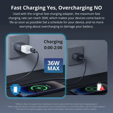 SONOFF ZBMicro Zigbe Micro USB Smart Adaptor Fast Charging EFR32MG21 Chip Wide Transmit Coverage Voice Control eWeLink Support Alexa Google