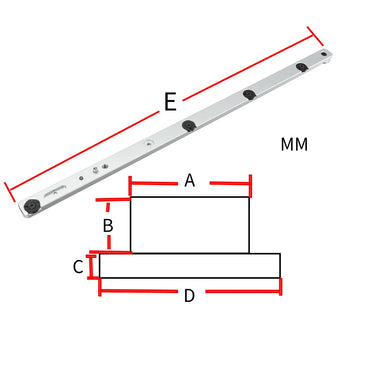 HONGDUI Mitre Gauge Fit For Most Bosch Festool Dewalt Support Custom Mitre Gauge