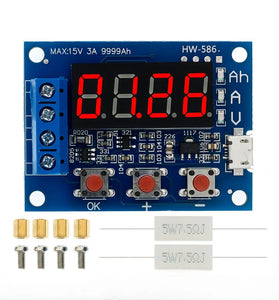 ZB2L3 Battery Tester LED Digital Display 18650 Lithium Battery Power Supply Test Resistance Lead-acid Capacity Discharge Meter Accurate Measurement