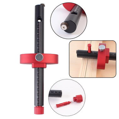 Wheel Marking Gauge Aluminum Alloy Scribe Tool Parallel Line Drawing Mortise Scribing for Woodworking Projects