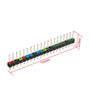 2pcs Raspberry Pi Pico Colorful Pin Header 20 Pins 2.54mm Spacing Gold-Plated Pins Quick Pin Identification Easy Soldering Electronic Components