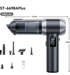 SUITU Wireless Portable Handheld Vacuum Cleaner Suction and Blowing 2-in-1 ST-6698APlus 100W Motor 80000RPM Suction Power Type-C Charge