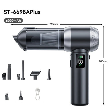 SUITU Wireless Portable Handheld Vacuum Cleaner Suction and Blowing 2-in-1 ST-6698APlus 100W Motor 80000RPM Suction Power Type-C Charge