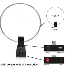 GA800 Radio Shortwave Antenna Small Active Loop Shortwave Antenna 10KHz-159MHz HF