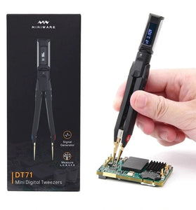 DT71 Digital Mini Tweezers SMD Tester Portable LCR Meter Diode Resistor Capacitor Multimeter Frequency Signal Generator