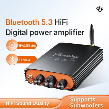 YS-KL5 Dual-Channel Bluetooth 5.3 Digital Power Amplifier High-Power 600W TPA3255 Hi-Fi Audio 2.0 Subwoofer