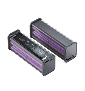 8*18650 PD22.5W DIY Professional Battery Charger Case Fast Charging Case for Dual USB+PD Port Battery Charging Power Bank Box