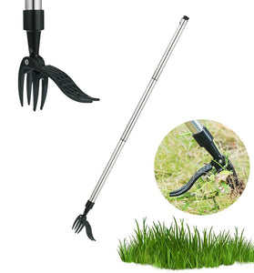 Manual Vertical Weeding Digging Grass Shovel Standing Weeding Puller Metal Weed Puller Head Garden Lawn Root Remover Weeder