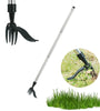 Manual Vertical Weeding Digging Grass Shovel Standing Weeding Puller Metal Weed Puller Head Garden Lawn Root Remover Weeder