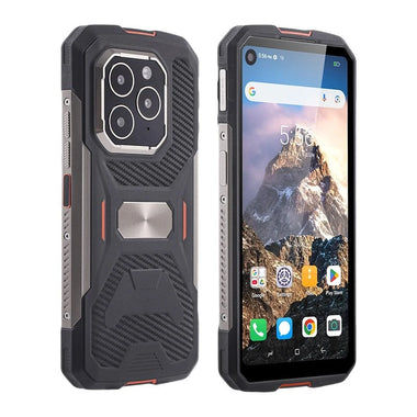 UNIWA F915 6.28 inch 4GB RAM 64GB ROM Android 16.0 NFC 5300mAh Dual SIM Card Face/Fingerprint Unlock IP68 Waterproof Unisoc T310 Quad Core 4G Rugged Smartphone