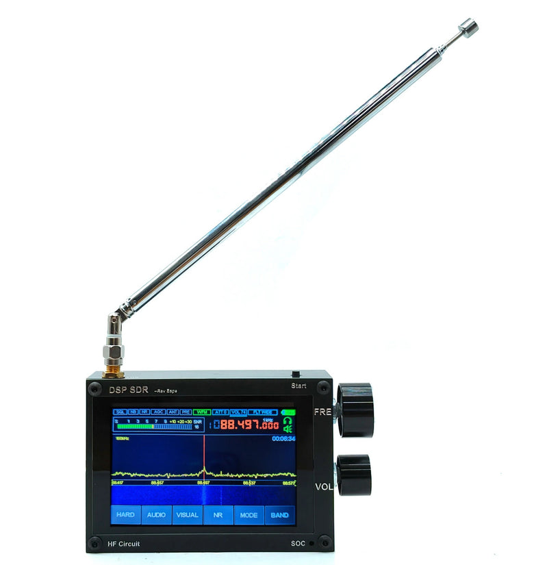 Malahit SDR DSP Radio Receiver 50kHz-2GHz AM SSB NFM WFM Mode with 3.5 Inch Capacitive Screen