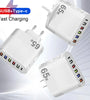 LYK-881 65W 6-Port  USB Charger 5USB-A+Type-C ast Charging Wall Charger Adapter EU Plug US Plug for iPhone 12 13 14 14 Pro for Samsung Galaxy S23 for Xiaomi13pro for Oppo Reno9