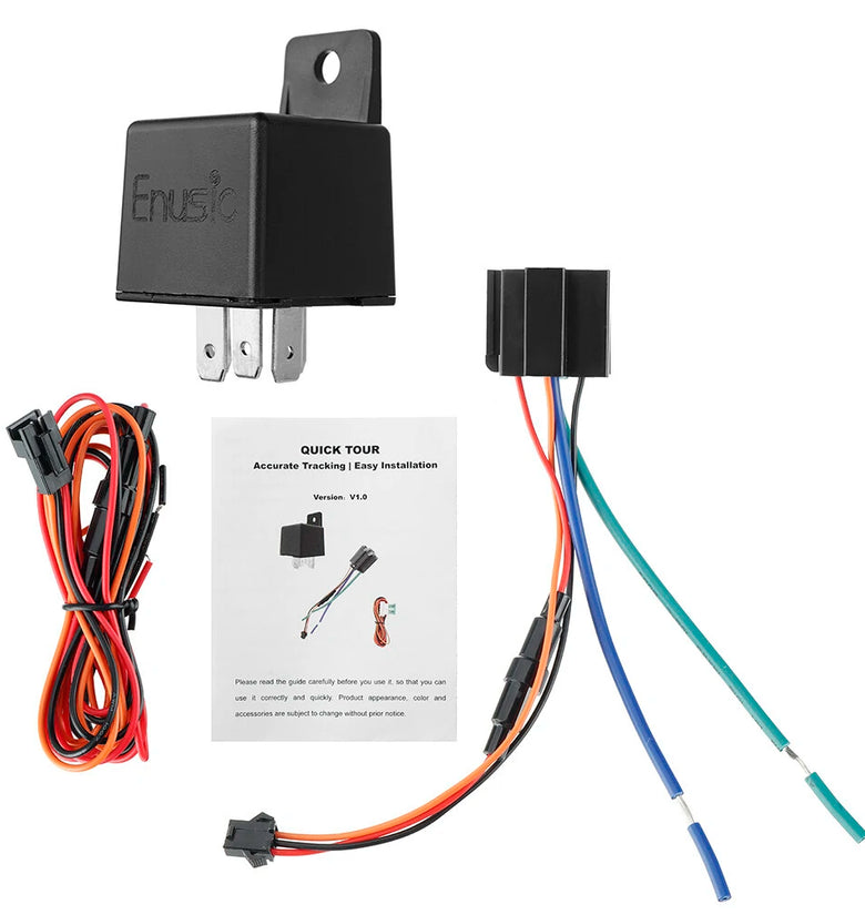 iMars Enusic CJ730 ACC Testing Relay GPS Tracker Real Time GSM Locator Hide Anti-theft APP Cut off Fuel Power System Function Global Version