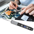 SQ-D60 60W Digital Soldering Iron Station DC12-24V Type-C Interface 100-400 Adjustable Temperature