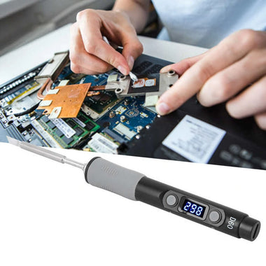 SQ-D60 60W Digital Soldering Iron Station DC12-24V Type-C Interface 100-400 Adjustable Temperature