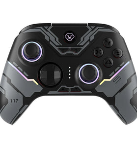 Aolion AL-NS2286 RGB Hall Linear Trigger Wireless Gaming Controller bluetooth Joystick Gamepad with Macro Pragramming Back Keys for PC/Switch/IOS/Android