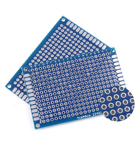 5/10PCS PCB Board Prototype Board Blue 2x8/3x7/4x6/5x7/7x9cm Double Sided Circuit Board For DIY Soldering Project